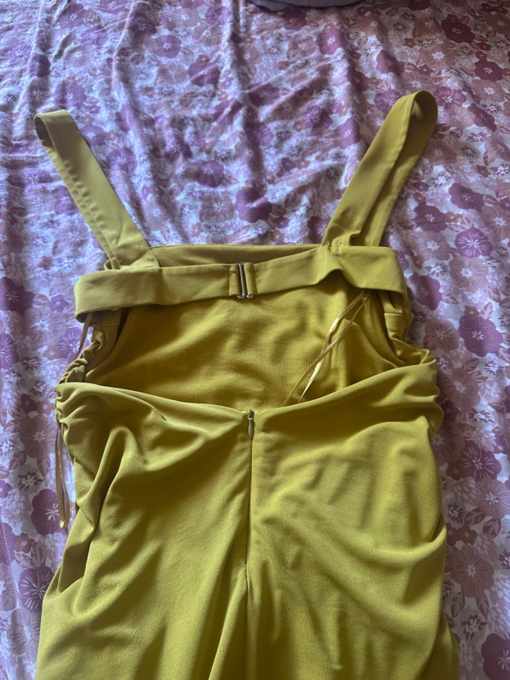Zara Mustard Yellow Midi Dress - Picture 3 of 5